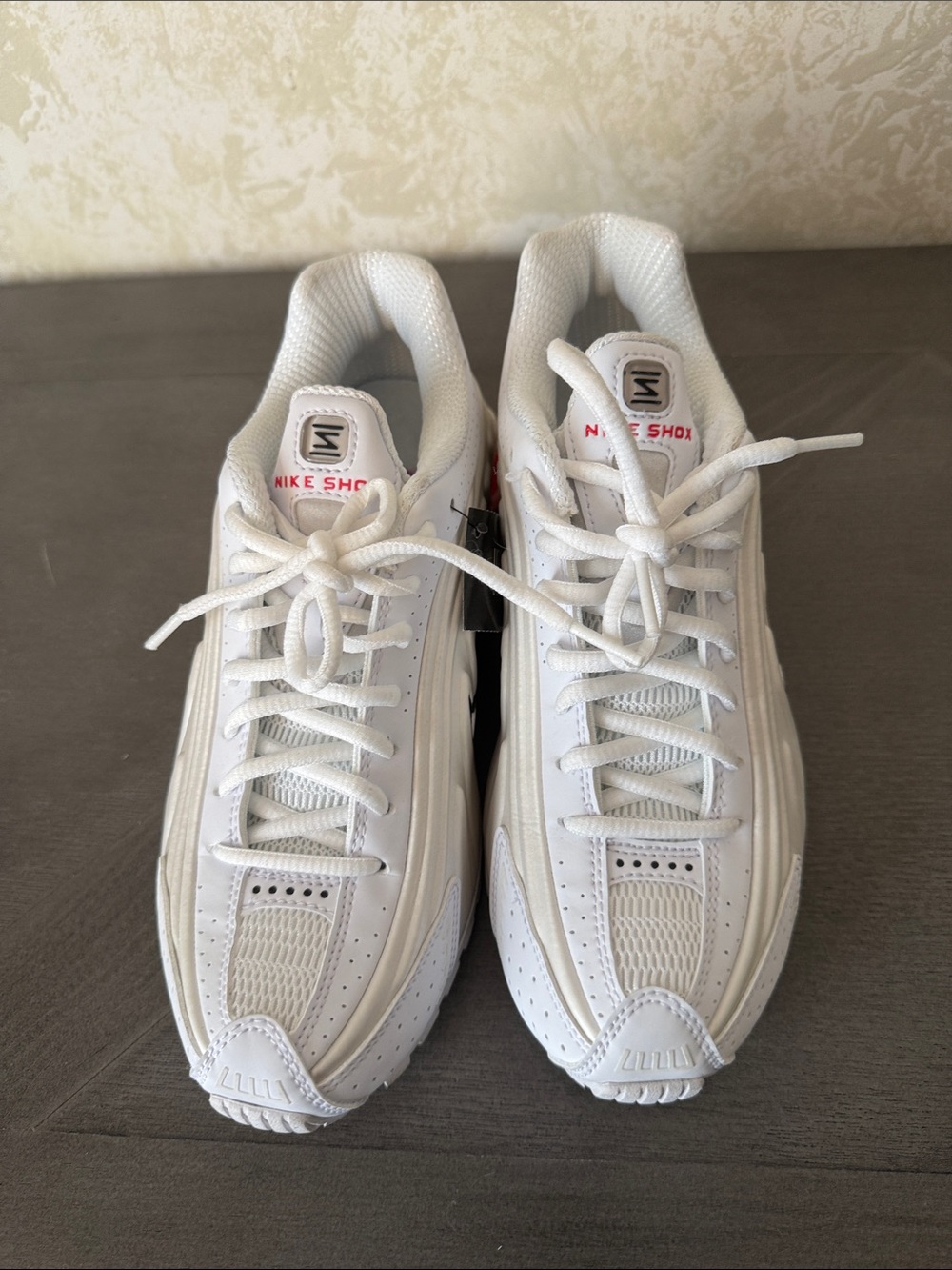 Nike White Men’s Shox Low-Top Sneakers